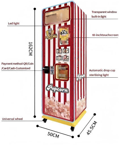 Machine &agrave; pop-corn enti&egrave;rement automatique